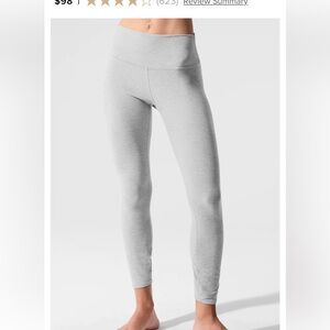 Alo Yoga Alosoft high waist 7/8 leggings in heather gray